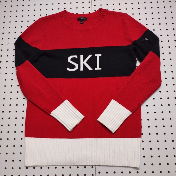 Talbots Sweaters - Talbots Petite Color Block Ski Sweater, Size Small